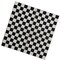 12" x 12" Black & White Checkered Food Basket Liners 12 Pieces